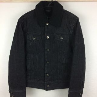 バーバリーブラックレーベル(BURBERRY BLACK LABEL)の美品 BURBERRY BLACK LABEL デニムジャケット ブラック M(Gジャン/デニムジャケット)