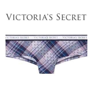 ヴィクトリアズシークレット(Victoria's Secret)のVSブルーチェック×ドットチーキーショーツ(ショーツ)