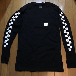 ハフ(HUF)の早い者勝ち！送料込み☆新品 HUF ハフ ロンT Mサイズ 黒白 チェッカー柄(Tシャツ/カットソー(七分/長袖))