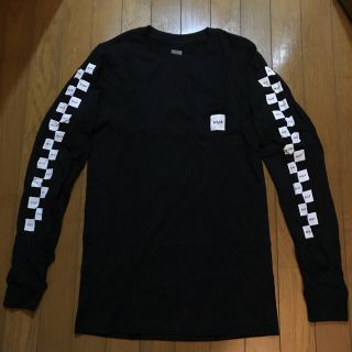 ハフ(HUF)の早い者勝ち！送料込み☆新品 HUF ハフ ロンT Sサイズ 黒白 チェッカー柄(Tシャツ/カットソー(七分/長袖))