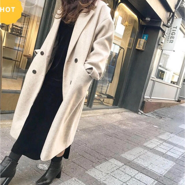 F.DOM【oatmeal long coat/オートミールロングコート】 - ロングコート