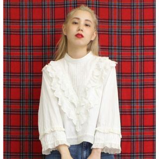 ドットアンドストライプスチャイルドウーマン(Dot&Stripes CHILDWOMAN)のお値下げ！ドットアンドストライプスチャイルドウーマン コットンレース ブラウス(シャツ/ブラウス(長袖/七分))