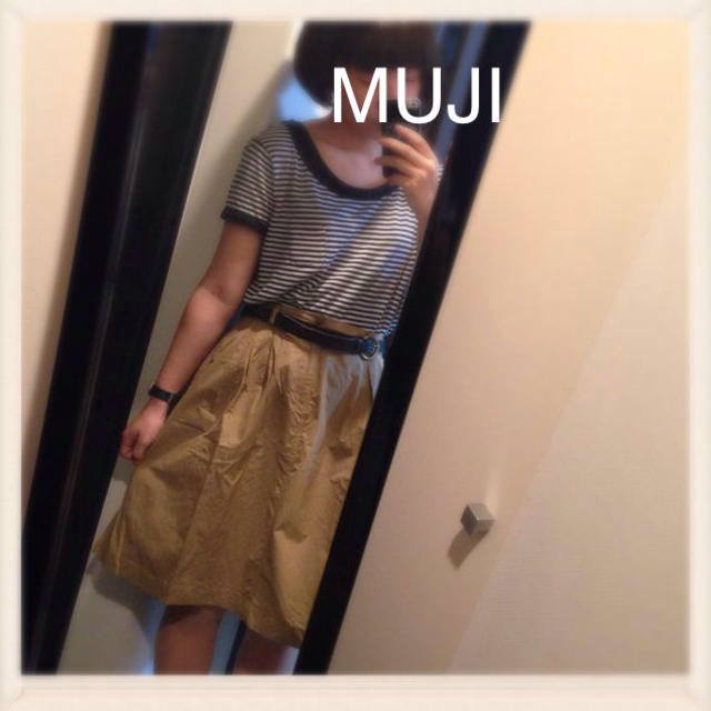 MUJI (無印良品)(ムジルシリョウヒン)のMUJI ♡ チノスカート レディースのスカート(ひざ丈スカート)の商品写真