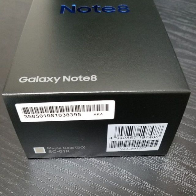 Galaxy note8 ギャラクシーノート8 ゴールド 新品simロック解除済
