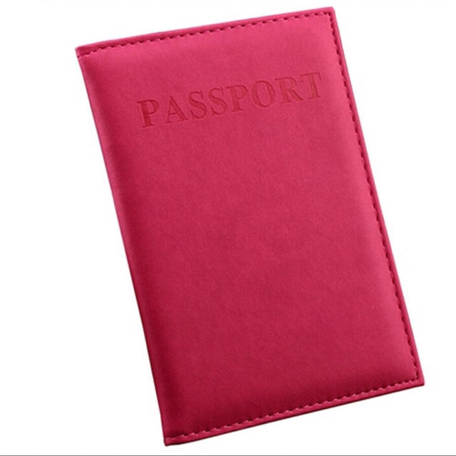 パスポートケース(ピンク) インテリア/住まい/日用品の日用品/生活雑貨/旅行(旅行用品)の商品写真