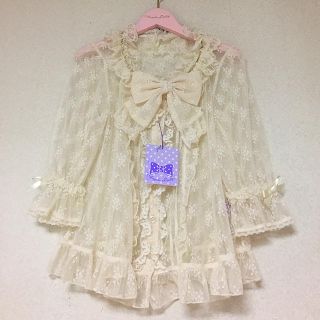 アンジェリックプリティー(Angelic Pretty)のPretty♡Lacy princessブラウス 新品未使用 アイボリー(シャツ/ブラウス(長袖/七分))