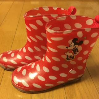ディズニー(Disney)のミニーちゃんドット柄レインブーツ♡(長靴/レインシューズ)