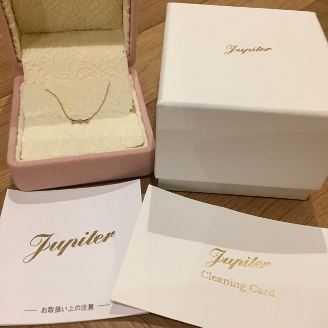 jupiter GOLD LABEL(ジュピターゴールドレーベル)の※ショコラ様専用※ Jupiter  ネックレス K10YG  ダイヤ0.005 レディースのアクセサリー(ネックレス)の商品写真