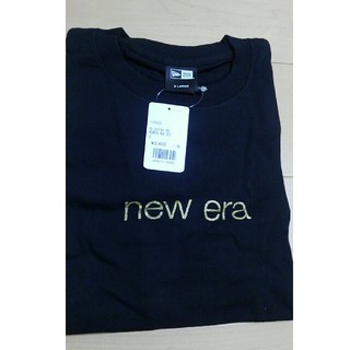 ニューエラー(NEW ERA)のNewEra  Tシャツ　タグつき　XL　ブラック(Tシャツ/カットソー(半袖/袖なし))