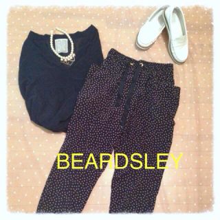 ビアズリー(BEARDSLEY)のBEARDSLEYドットパンツ(サルエルパンツ)