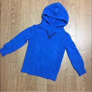 ギャップキッズ(GAP Kids)のGAPキッズ☆ニットパーカー 青 95cm(ニット)