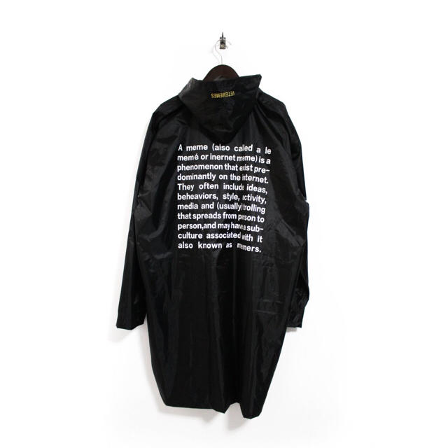 vetememes コート ヴェトミームス vetements ヴェトモン