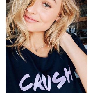 ヴィクトリアズシークレット(Victoria's Secret)の新品 ヴィクトリアシークレット ルームウェア パジャマ Tシャツ ネイビー ロゴ(ルームウェア)