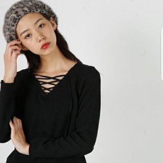 マウジー(moussy)のレースアッププルオーバー MOUSSY(ニット/セーター)