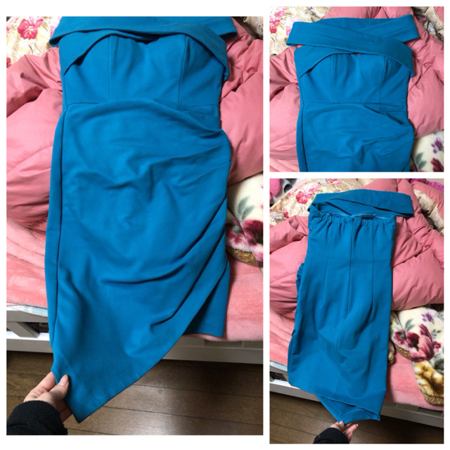 ミニドレスプー爺様専用☆ローブドフルールdea キャバドレスグリーン ...