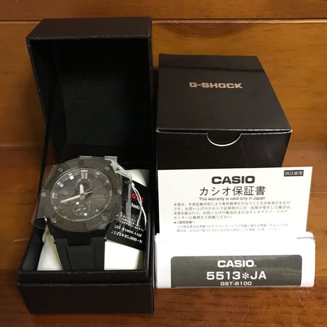 CASIO(カシオ)のGST-B100X-1AJF カーボンベゼル 新品未使用 メンズの時計(その他)の商品写真