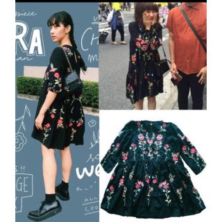 《完売品》ZARA♡花柄刺繍ワンピース♡新品♡在庫残り僅か‼︎