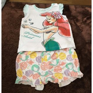 ディズニー(Disney)の女児セットアップ(Tシャツ/カットソー)