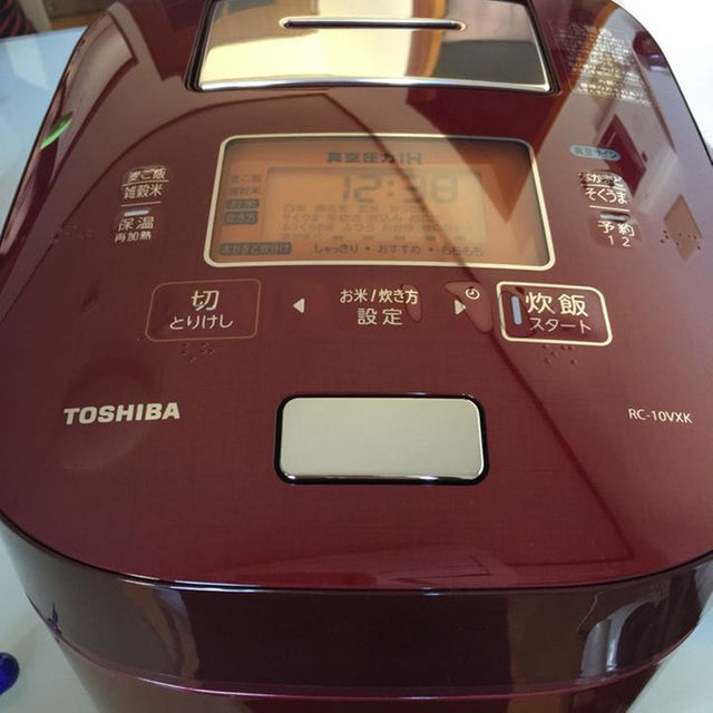 東芝TOSHIBA5.5合IHジャー炊飯器 RC-10VXK-R レシート付き