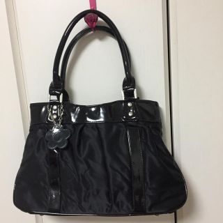 マリークワント(MARY QUANT)の【マリークワント】ブラックハンドバッグ(ハンドバッグ)