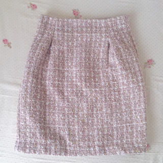 ミーア(MIIA)の美品♡ピンクツイードスカート(ミニスカート)