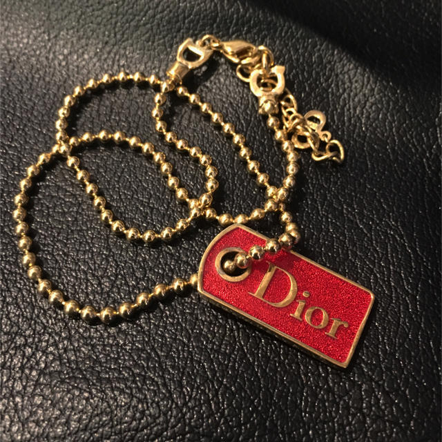 Dior(ディオール)の【Dior】ゴールドチェーン_ロゴネックレス レディースのアクセサリー(ネックレス)の商品写真