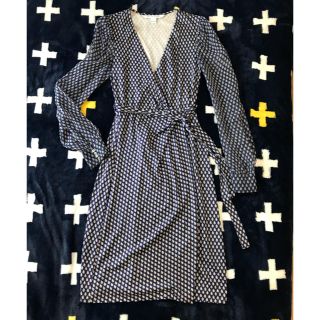 ダイアンフォンファステンバーグ(DIANE von FURSTENBERG)の【専用】美品 ダイアンフォンファステンバーグ  ラップワンピース0(ひざ丈ワンピース)