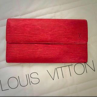 ルイヴィトン(LOUIS VUITTON)のLOUIS VUITTON エピ レッド 長財布(長財布)