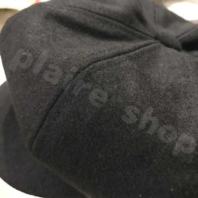 帽子 キャスケット 黒 ブラック レディース メンズ キャスケット帽 韓国 レディースの帽子(キャスケット)の商品写真