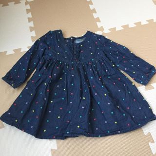 ベビーギャップ(babyGAP)のbabygap デニムワンピース トップス 90(ワンピース)