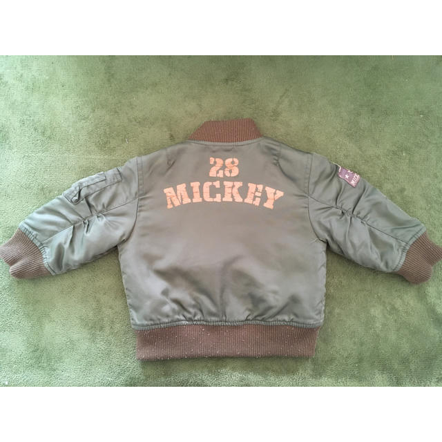 Disney(ディズニー)のミッキーMA-1 キッズ/ベビー/マタニティのベビー服(~85cm)(ジャケット/コート)の商品写真