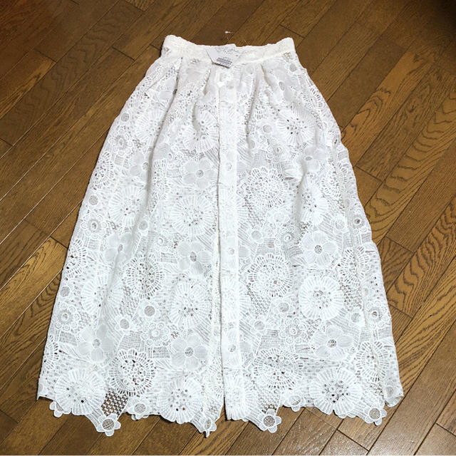 スのお IENA レース巻きスカート Free 白の通販 by SHOPバネッサ ...