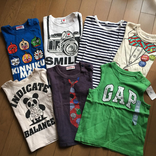 babyGAP(ベビーギャップ)のくりくりさま 専用✩ 子供服まとめ売り 7点 キッズ/ベビー/マタニティのキッズ服男の子用(90cm~)(Tシャツ/カットソー)の商品写真