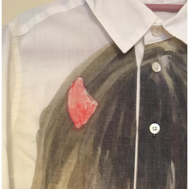 GUELL MUSTARD(グエルマスタード)の少女ペイントのシャツ レディースのトップス(シャツ/ブラウス(長袖/七分))の商品写真