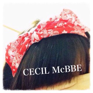 セシルマクビー(CECIL McBEE)のリボンカチューシャ(カチューシャ)