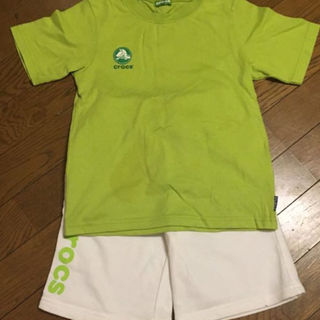 クロックス(crocs)のクロックス半袖Tシャツ130cm&ハーフパンツ120cmセットアップ上下スポーツ(Tシャツ/カットソー)