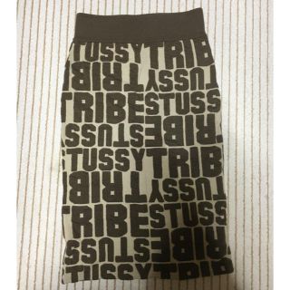 ステューシー(STUSSY)のstussy woman ニットタイトスカート(ひざ丈スカート)