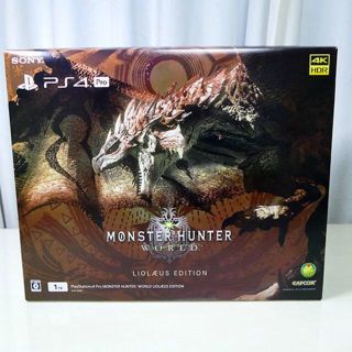 プレイステーション4(PlayStation4)の保証有！新品！ PS4Pro モンスターハンターワールド リオレウスエディション(家庭用ゲーム機本体)