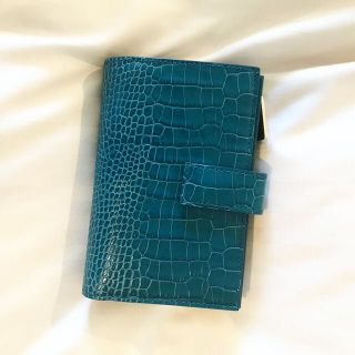 スマイソン(Smythson)のスマイソン SMYTHSON 2つ折りミディアムジップパース パナマ ブルー(財布)