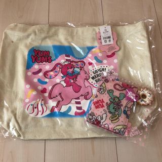 【新品】yumyums★ヤムヤムズ★トートバッグ&パスケース2点セット(トートバッグ)