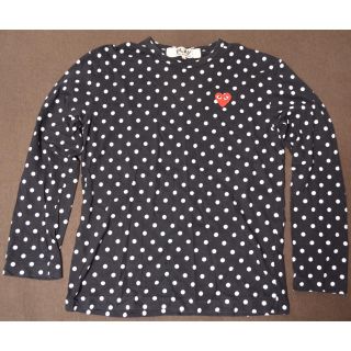 コムデギャルソン(COMME des GARCONS)のPLAY Comme de garçons ドットロングTシャツ(Tシャツ/カットソー(七分/長袖))