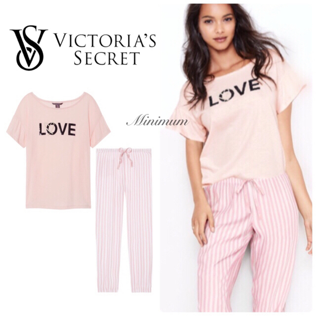 Victoria's Secret(ヴィクトリアズシークレット)の[テゴ様専用♡]VSラッフル袖Tシャツ(ANGEL) レディースのトップス(Tシャツ(半袖/袖なし))の商品写真