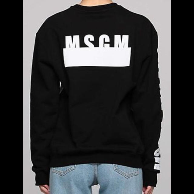 MSGM(エムエスジイエム)の【MSGM】ロゴトレーナー オーバーサイズ 正規品本物 新品 レディースのトップス(トレーナー/スウェット)の商品写真