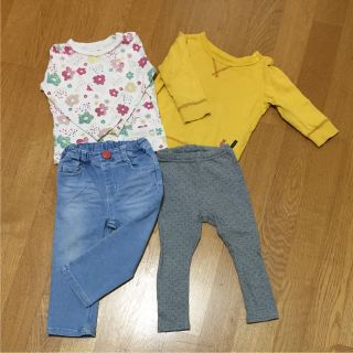 ベルメゾン(ベルメゾン)のトップス パンツ 80size 4枚セット(シャツ/カットソー)