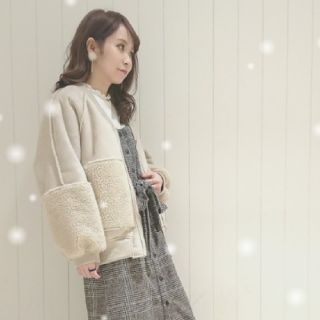 ダブルクローゼット(w closet)の2017ver リバーシブルボアブルゾン(ブルゾン)