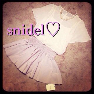 スナイデル(SNIDEL)の新品snidel♡ドッキングワンピ(ミニワンピース)