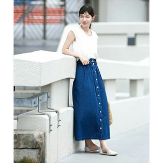サンタモニカ(Santa Monica)のused denim skirt(ロングスカート)