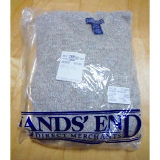 ランズエンド(LANDS’END)のランズエンド　セーター　ベージュ　L(ニット/セーター)