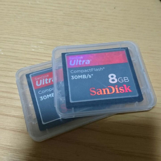 サンディスク(SanDisk)のsandisk フラッシュメモリーカード 8GB 二枚セット(デジタル一眼)