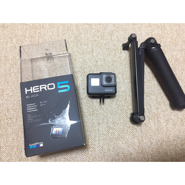 【今週までの期間限定価格】GoPro hero5 (自撮り棒付き) 3